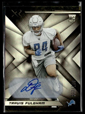 2019 Panini XR Auto Rookie Travis Fulgham Rookie Auto 112/199 #156 - Image 1 of 2