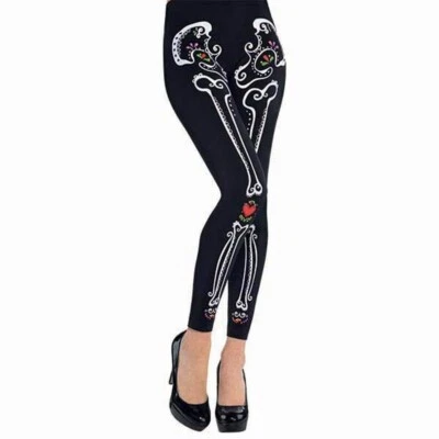 Leggings Día de Muertos Adulto Talla Única Halloween Juegos con disfraces Disfraces de Christy's Foto 1 de 3