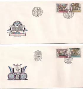 Czechoslovakia 1988 2 FDCs PRAGA 88 Aspects of the Museum of National Literature - Picture 1 of 2