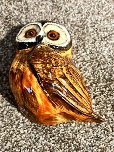 VINTAGE BABBACOMBE POTTERY OWL STRING DISPENSER WALL MOUNT PLAQUE HOLDER - Picture 1 of 8