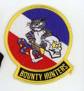 PATCH USN F-14 TOMCAT VF-2 BOUNTY HUNTER KATZE BÜGELBRETT - Bild 1 von 1