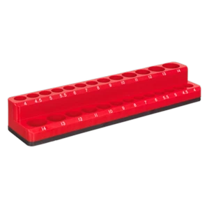 Sealey AK27085 Socket Holder Magnetic 1/4"Sq Drive Capacity 26 Sockets Red - Picture 1 of 1