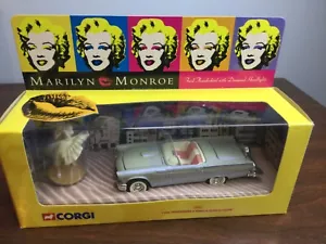 CORGI MARILYN MONROE FIGURE FORD THUNDERBIRD #39902 DIECAST MODEL SET - Picture 1 of 9