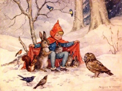 There’s Room for You by Margaret Tarrant – 1927 Fairy Tale Art Print to Frame - Image 1 of 2