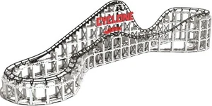 Cyclone - 900+ Pieces, Building Brick Set, Gravity Powered Roller Coaster Model - Picture 1 of 10