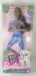 Barbie Made to Move Doll in Blue Yoga Pants GXF06 22 Flexible Joints NIB - Picture 1 of 24