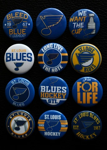 St. Louis Blues - 1 1/2" Magnet Set (Set of 12) Cover