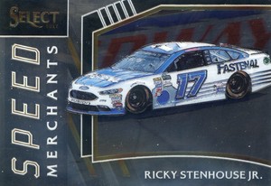 2017 PANINI SELECT NASCAR SPEED MERCHANTS INSERT RICKEY STENHOUSE JR. NO. S2