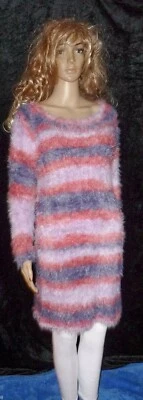 KLEID STRICKKLEID HANDGESTRICKT MIKROFASER LANA GROSSA Gr. 40 42 HAND KNITTED ML - Bild 1 von 4