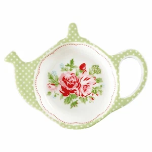 GreenGate Teebeutelablage Teabeutelschale Mary white Rosen Vintage Landhausstil - Bild 1 von 1