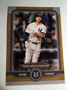 2019 Topps Museum Collection Jumbo 5x7 Giancarlo Stanton Yankees 57 01/10 - Picture 1 of 1