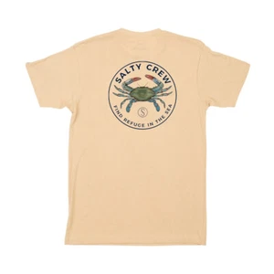 Salty Crew T-Shirt "Blue Crabber" Short Sleeve Tee (Camel) - Bild 1 von 2
