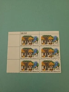 1977 USA 13 Cent First Civil Settlement Alta California 1777 Briefmarken 6er Block - Bild 1 von 2