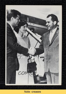 1964 Topps The Story of John F Kennedy Jacqueline Richard Nixon #8 READ 0nr3
