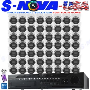Hikvision 64ch 4K NVR security System 4MP Smart Dual light IP Camera Turret lot - Picture 1 of 23