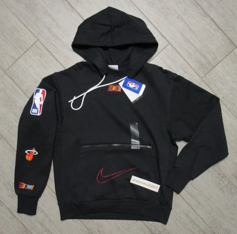 NWT Nike NBA Courtside City Edition Hoodie - Miami Heat - Sz Medium - DN9956 010 Cover