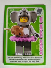 Lego Create The World Incredible Inventions Trading Card # 51 Elephant Girl