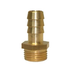 Brass BSPP Male Hose Tail - Picture 1 of 25