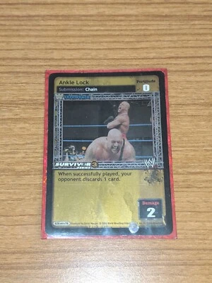 Ankle Lock FOIL SS3 Survivor Series 3 Throwback Card Raw Deal CCG NM - Image 1 of 3