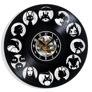 Studio Ghibli Vinyl Wall Clock Gift Birthday Holiday Home Room Decor Design - Picture 1 of 5