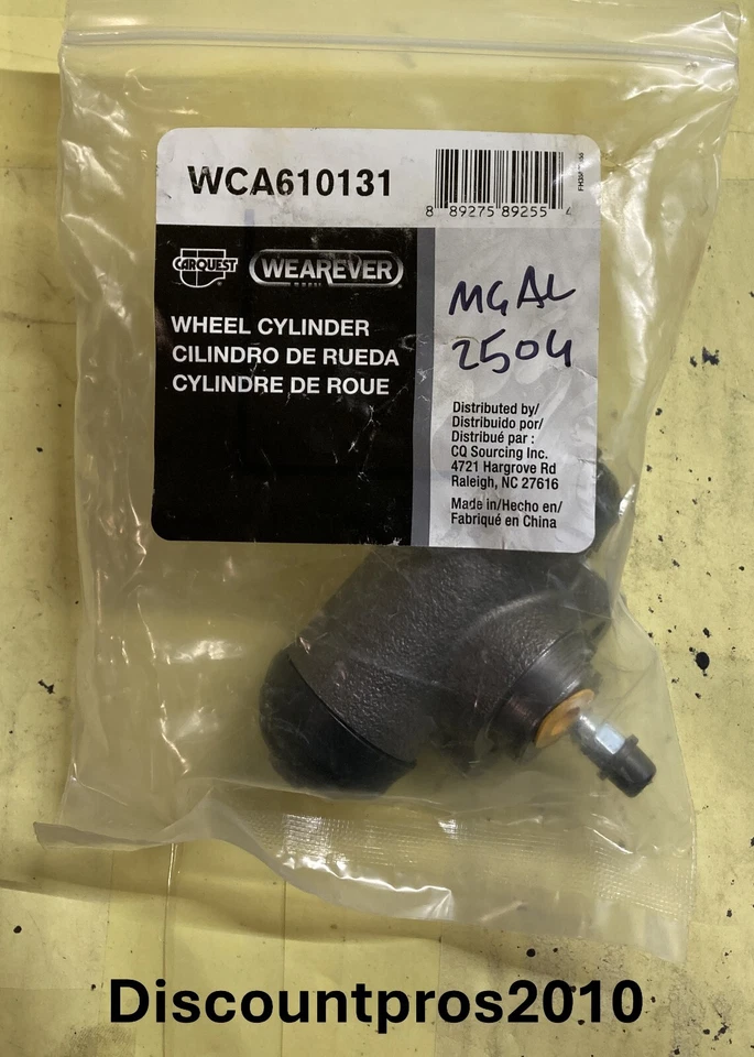 Cilindro de rueda de freno de tambor trasero Carquest WCA610131 Chevrolet GMC 2002-2008 Foto 1 de 1