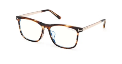Anteojos para hombre Tom Ford FT6038 F B 055 color Habana cuadrado azul bloque Foto 1 de 4