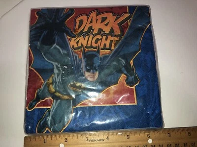 Servilletas de papel Batman The Dark Knight, sello distintivo, 16 unidades, nuevas Foto 1 de 2