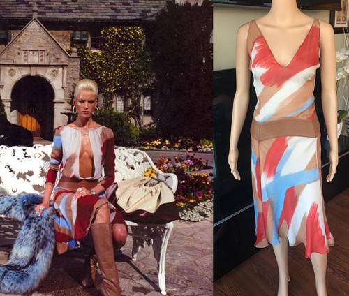 Abito vintage GIANNI VERSACE con scollo a immersione taglia 42 SEXY! RARO!