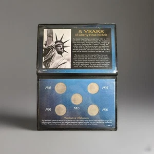 Commemorative Set of (5) 1902-06 Five Years Of Liberty Head Nickels - Picture 1 of 2