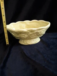 Vintage Ceramic celery yellow Lotus Leaves Planter waterlillies ceramic planter - Picture 1 of 7