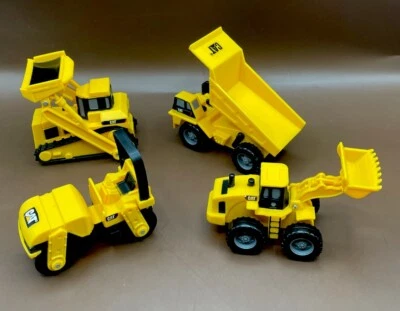 CAT Caterpillar Toy Dump Truck Excavator Roller Trucks Construction Lot of 4 - Image 1 of 4