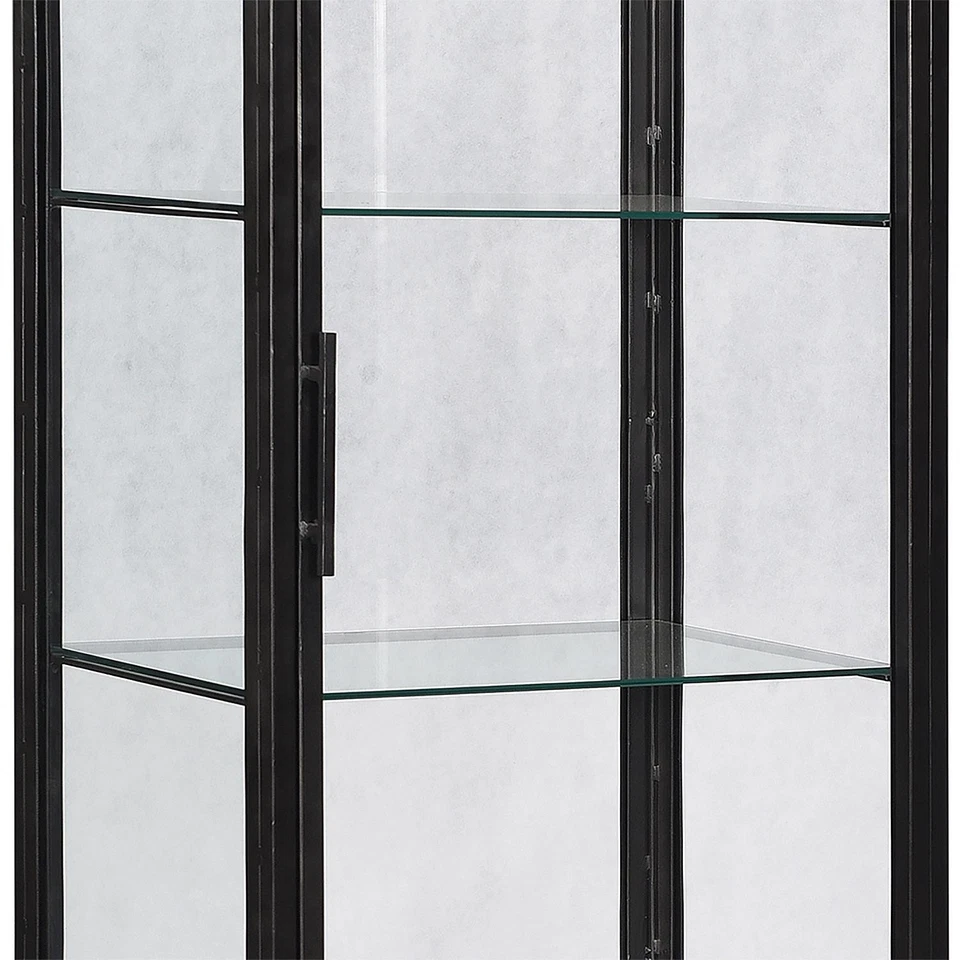 贝尼托传统青铜色柜带玻璃门 — 第 1/1 张图片