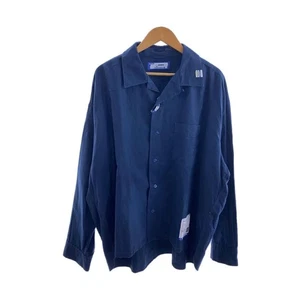 MIHARA YASUHIRO Long Sleeve Shirt Size 48 Navy Cotton I06SH011 Japan - Picture 1 of 5