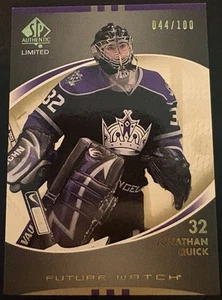 2007 SP Authentic Limited #177 Jonathan Quick Black /100 Rookie RC Kings - Picture 1 of 2
