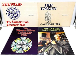 Vintage 1978 & 1979 J.R.R. Tolkien Large Wall Hanging Calendars - Free Ship - Picture 1 of 16