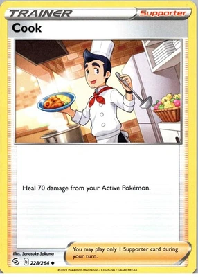 Cook - Uncommon - SWSH08: Fusion Strike - 228/264 - NM - Normal - Image 1 of 2