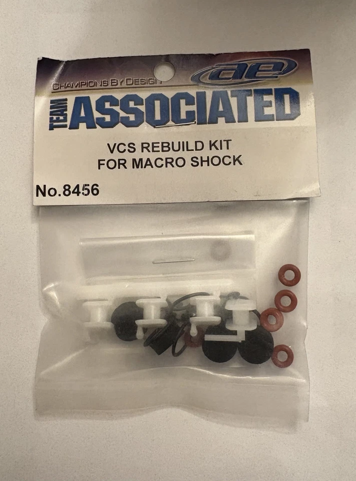 Vintage Team Associated 8456 VCS Macro Pan Car Shock Rebuild Set New NIP NOS - Image 1 of 2