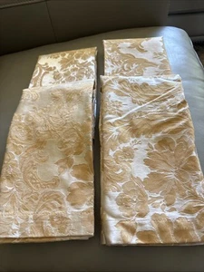 "4 Waterford" napkins Champaign Gold Color Floral 21” X 21” New - Picture 1 of 6
