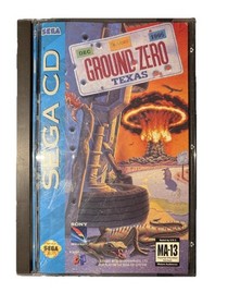 Ground Zero Texas (Sega CD, 1993) CIB W/reg Card