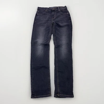 Pantalones de mezclilla Guess negros ajustados lavados vintage niños 10 nuevos con etiquetas-12671 Foto 1 de 4