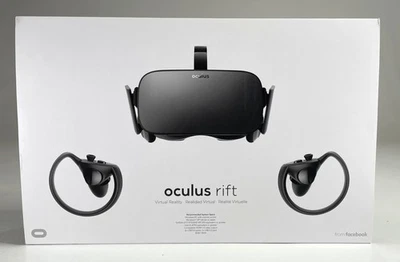 Oculus Rift PC VR Gaming Headset HM-A with Box Sensors Controllers 301-00095-01 - Image 1 of 4