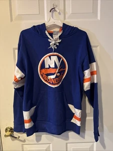 New York Islanders NHL Hockey Hoodie Size M blue - Picture 1 of 3