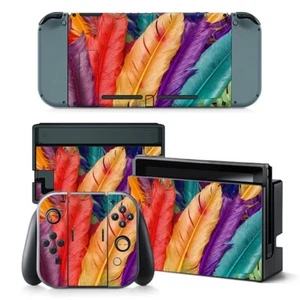 Dazzling feathers Decal Skin Sticker Cover for Nintendo Switch NS NX  &Joy-con - Picture 1 of 7