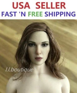 KIMI TOYS 1/6 scale Female Head Sculpt Short Hair A For 12'' Phicen Figure Doll - Picture 1 of 3