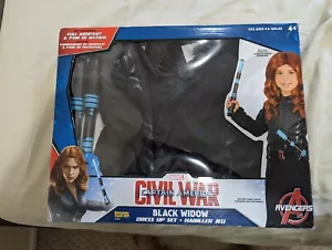 Marvel Civil War Black Widow GIRLS SMALL (4-6) Costume Cosplay Fancy New in Box - Picture 1 of 5