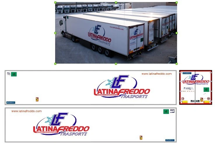 Grafica Latina Freddo semirimorchio Lamberet scala 1/87 - Immagine 1 di 1