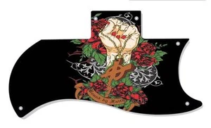 SG Half Face 61RI Pickguard Custom Gibson Graphical Guitar Single Bound by Faith - Picture 1 of 1