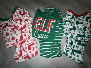 Carter’s Christmas Holiday Winter Pajamas Set Long Sleeve Top Pants Size 12 Lot - Picture 1 of 8