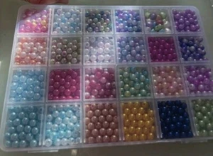 Kit De Fabrication De Bijoux Fantaisies Comprenant 1200 Perles, Neuf - Picture 1 of 1