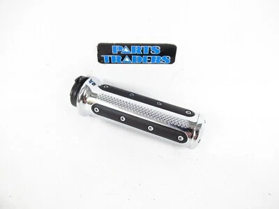Kuryakyn Right Heavy Ind. Replacement Grip 6120 Chrome 1974-2023 Harley Davidson - Image 1 of 4